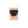 Slip noir rayé opaque et transparent 